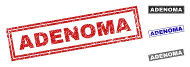 Grunge Adenoma dikdörtgen filigranlar çizik