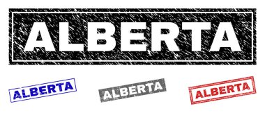 Grunge Alberta dikdörtgen pullar çizik