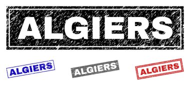 Grunge Algiers dikdörtgen pullar dokulu