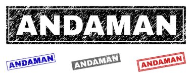 Grunge Andaman dikdörtgen filigranlar çizik