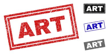 Grunge sanat dikdörtgen filigranlar çizik