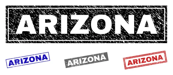 Grunge Arizona dikdörtgen damga mühürler dokulu
