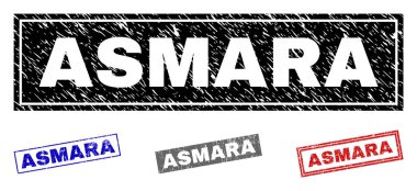 Grunge Asmara dikdörtgen pullar dokulu