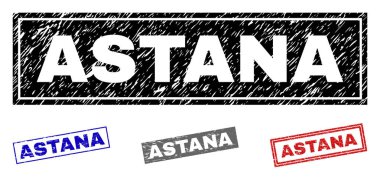 Grunge Astana dikdörtgen pullar dokulu