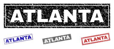 Grunge Atlanta dikdörtgen filigranlar dokulu