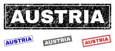 Grunge Avusturya dikdörtgen filigranlar çizik