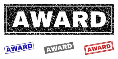 Grunge Ödülü dikdörtgen pullar dokulu