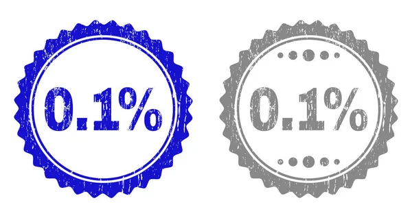 テクスチャを 0.1 パーセント グランジ スタンプ — ストックベクタ