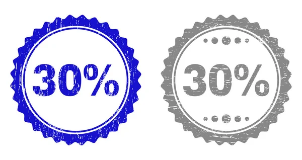 Teksturowanej 30 procentach Grunge znaczki — Wektor stockowy