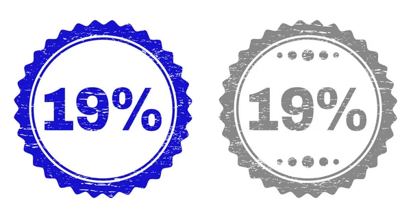 Texturé 19 Pour cent de filigranes rayés — Image vectorielle