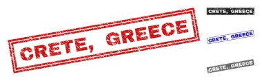 Grunge Girit, Yunanistan dikdörtgen filigranlar çizik