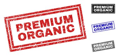 Grunge Premium Organik dokulu dikdörtgen damga mühürler