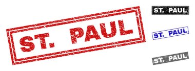 Grunge St. Paul dikdörtgen filigranlar dokulu