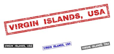 Grunge Virgin Adaları, ABD dikdörtgen damga mühürler dokulu