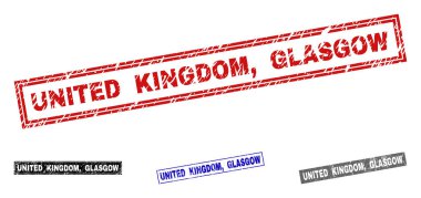 Grunge İngiltere, Glasgow dikdörtgen pullar dokulu