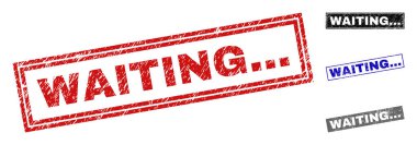 Grunge bekleyen... Dikdörtgen damga mühürler dokulu