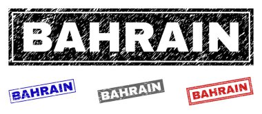 Grunge Bahreyn dikdörtgen filigranlar dokulu