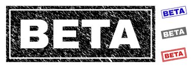 Grunge Beta dikdörtgen pullar çizik