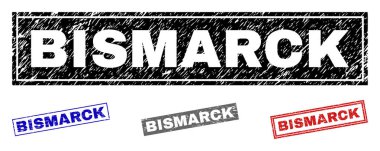 Grunge Bismarck dikdörtgen pullar çizik