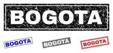 Grunge Bogota dikdörtgen pullar dokulu