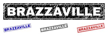 Grunge Brazzaville dikdörtgen filigranlar dokulu
