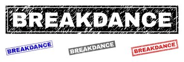 Grunge Breakdance dikdörtgen pullar dokulu