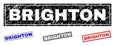 Grunge Brighton dikdörtgen filigranlar dokulu
