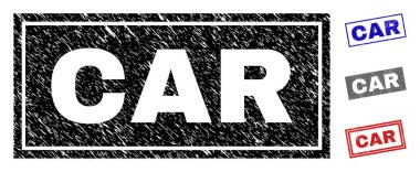 Grunge araba dikdörtgen filigranlar dokulu