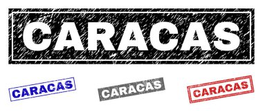 Grunge Caracas dikdörtgen pullar dokulu