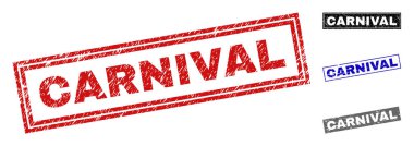 Grunge karnaval dikdörtgen damga mühürler dokulu