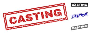 Grunge döküm dikdörtgen filigranlar dokulu