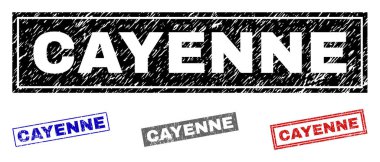 Grunge Cayenne dikdörtgen filigranlar çizik