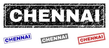 Grunge Chennai dikdörtgen pullar dokulu