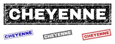 Grunge Cheyenne dikdörtgen filigranlar çizik