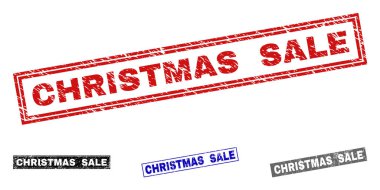 Grunge Noel satış dikdörtgen damga mühürler dokulu