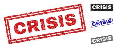 Grunge kriz dikdörtgen damga mühürler dokulu