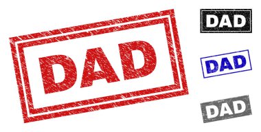 Grunge baba dikdörtgen filigranlar çizik