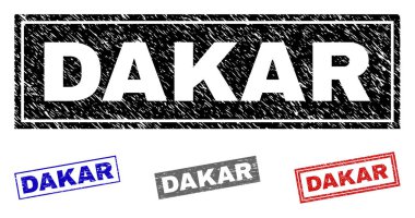 Grunge Dakar dikdörtgen pullar dokulu