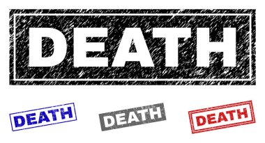 Grunge ölüm dikdörtgen filigranlar çizik