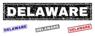 Grunge Delaware dikdörtgen pullar dokulu