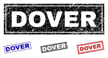 Grunge Dover dikdörtgen pullar çizik