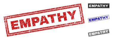 Grunge empati dikdörtgen filigranlar çizik