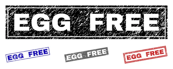 Grunge EGG GRATIS Rettangolo graffiato filigrane — Vettoriale Stock