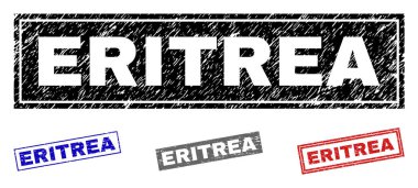 Grunge Eritre dikdörtgen pullar çizik