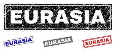 Grunge Eurasia dikdörtgen damga mühürler dokulu