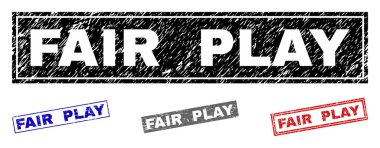 Grunge Fair Play dikdörtgen filigranlar dokulu