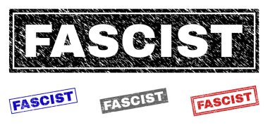 Grunge faşist çizilmiş dikdörtgen filigranlar