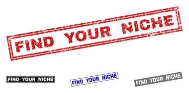 Grunge bulmak niş dikdörtgen filigranlar dokulu