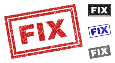 Grunge düzeltme dikdörtgen filigranlar çizik