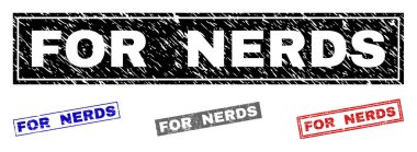 Grunge Nerds için dikdörtgen filigranlar dokulu